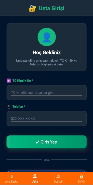 Ustam365 App Screenshot
